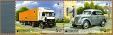 Ukraine postfrisch 2013 Michel 1334/35 EUROPA CEPT - Postfahrzeuge