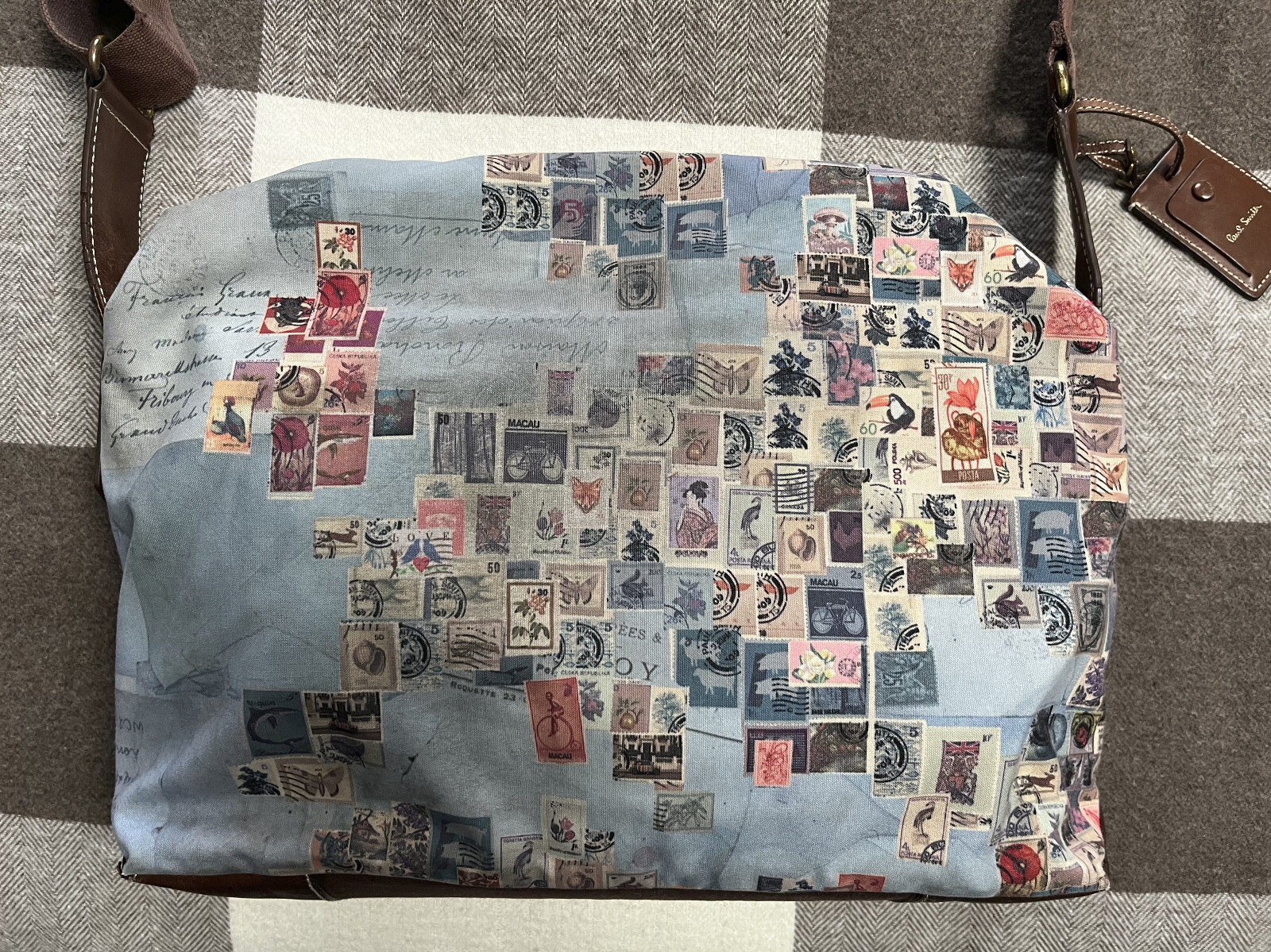 Paul Smith World Map Stamp Messenger Bag for Travel & Work image 5