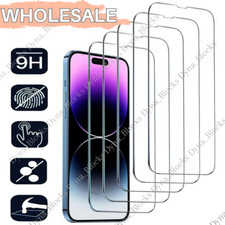 Lot Tempered Glass Screen Protector For iPhone 14 13 12 11 Pro Max XR XS X 8 7 6