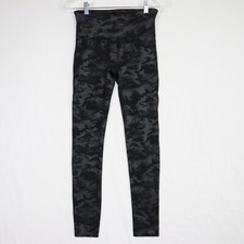 Spanx Leggings Womens Medium Activewear Yoga Pants Stretch Athletic Gray Camo