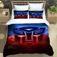 Transformers anime Bedding set duvet cover bed comforter set pillowcase new
