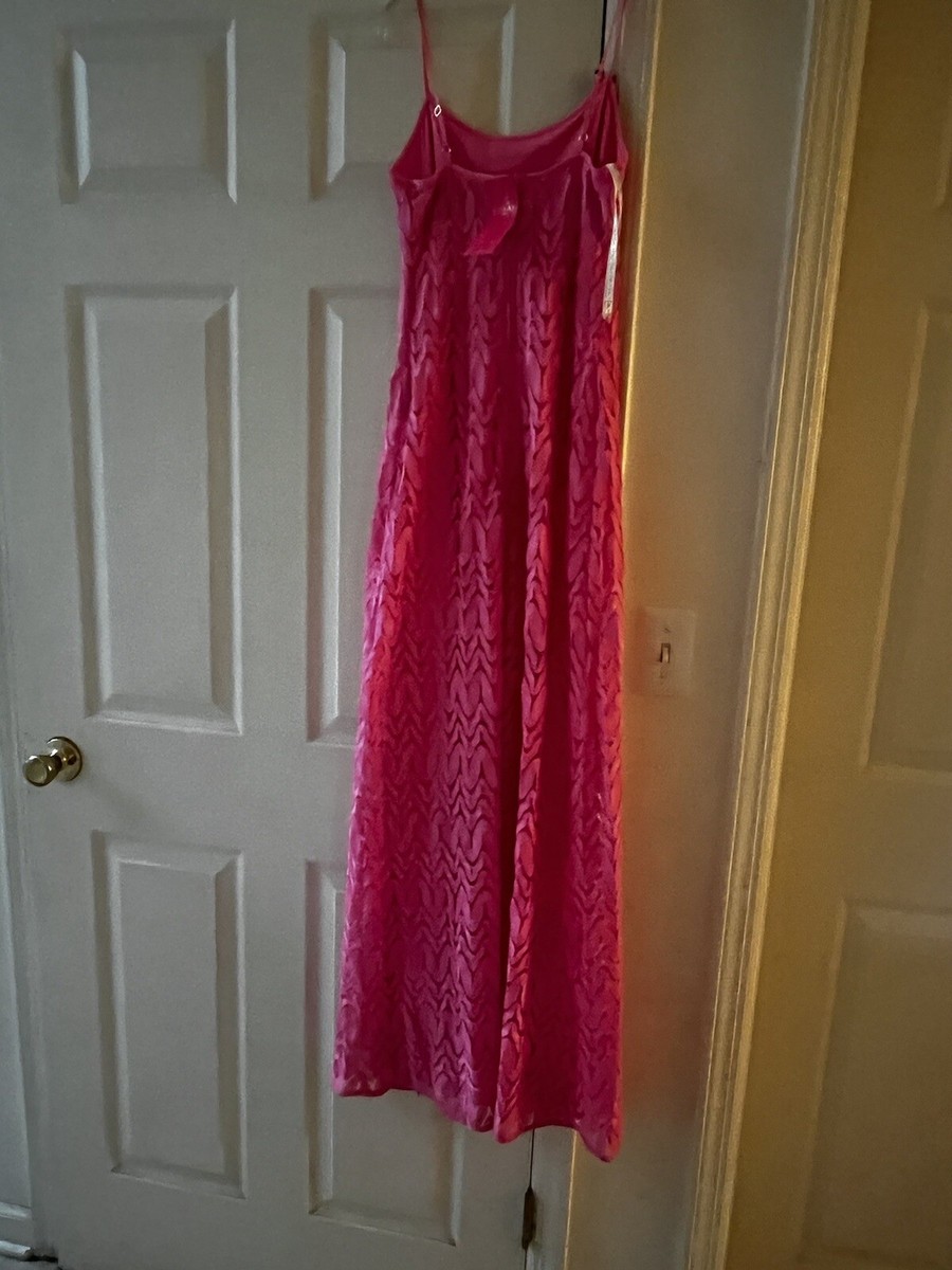 lilly pulitzer avalon maxi dress Lilly Pulitzer Avalon Maxi Dress (Size M) (Prosecco Pink Marbleized Knit Lace)