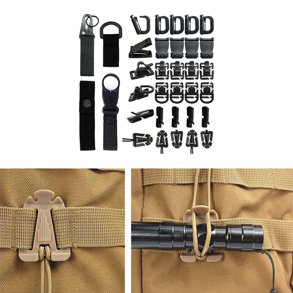 HANSTRONG 3-Inch Malice Clips 3-Pack - Tactical MOLLE/PALS Attachment System