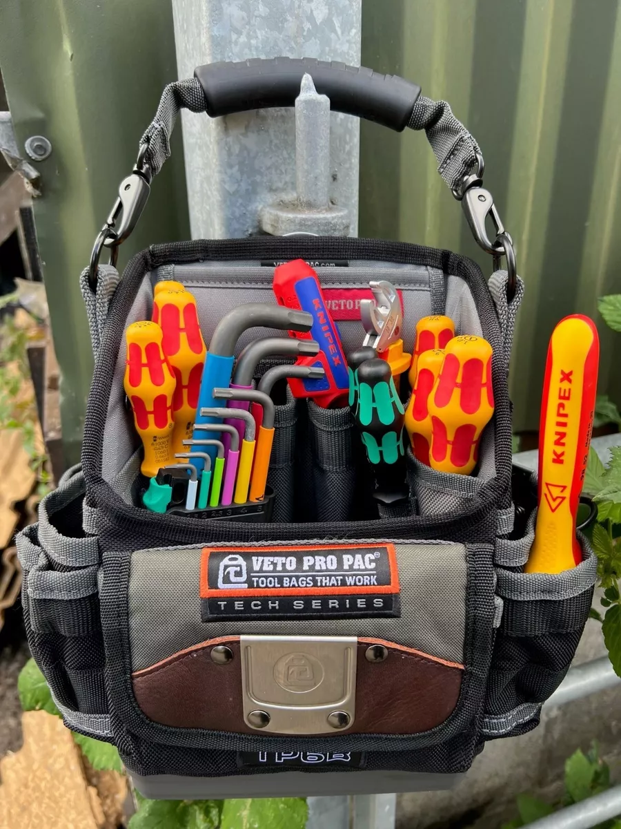 Wera Knipex Electricians VDE Starter Tool Kit Set Veto Pro Pac TP6B Tool Pouch