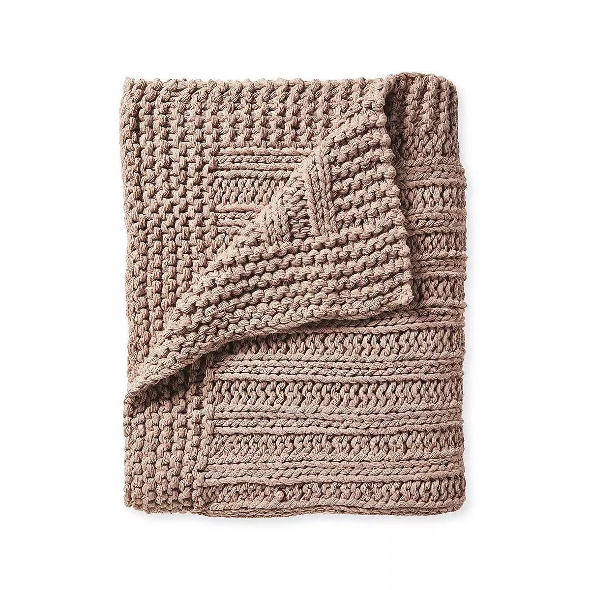 NEW Serena Lily Sequoia Cotton Throw Wild Rose