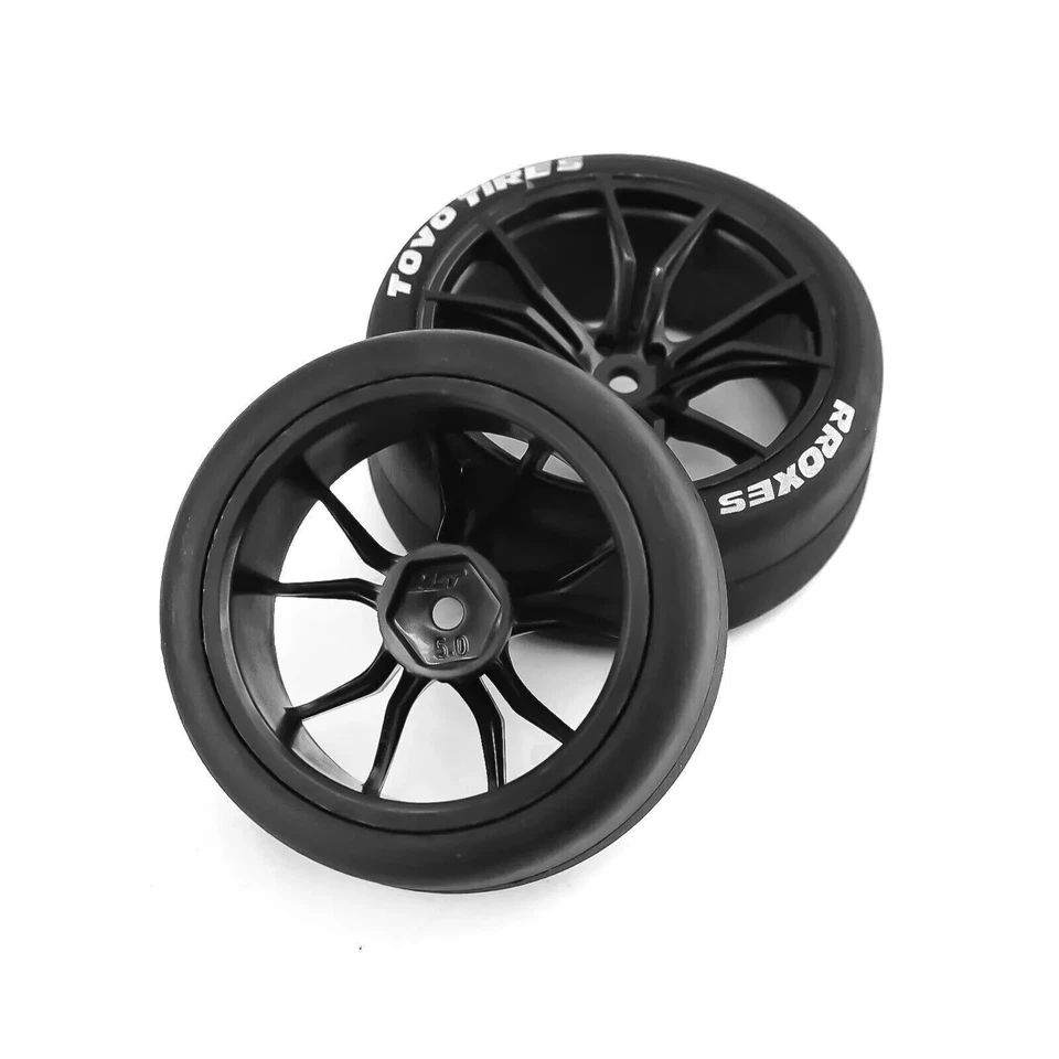 1/10 Onroad Rc Car Wheels Tires Set For Tamiya Hpi Hsp Traxxas Nitro 4-tec 2.0 - Image 4 of 4