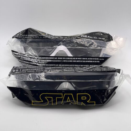 Star Wars The Force Awakens RealD 3D Glasses Stormtrooper Captain Phasma SEALED - Afbeelding 1 van 11