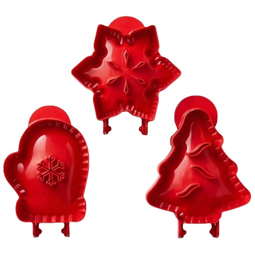 3Pcs Mini Pie Maker Hand Pocket Pie Mold Pastry Press Baking Mould for Christmas
