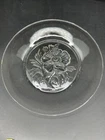 JEANETTE Clear Glass Camilia Salad Plates Set Of 5   8 3/8" Elegant