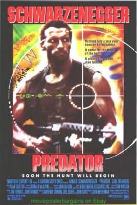 PREDATOR MOVIE POSTER Ultra MEGA!!!! Original 27x41 Rolled ARNOLD SCHWARZENEGGER