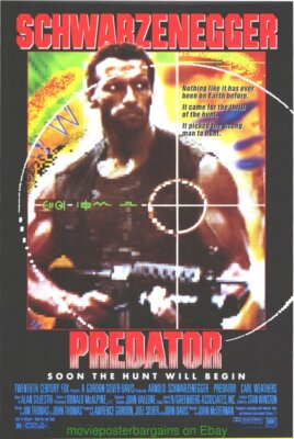 #ad PREDATOR MOVIE POSTER Ultra MEGA Original 27x41 Rolled ARNOLD SCHWARZENEGGER $40.00