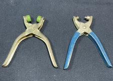 Antique Vtg Eyelet Punch Setter Snap Grommet Setter Pliers Tools Made in Japan