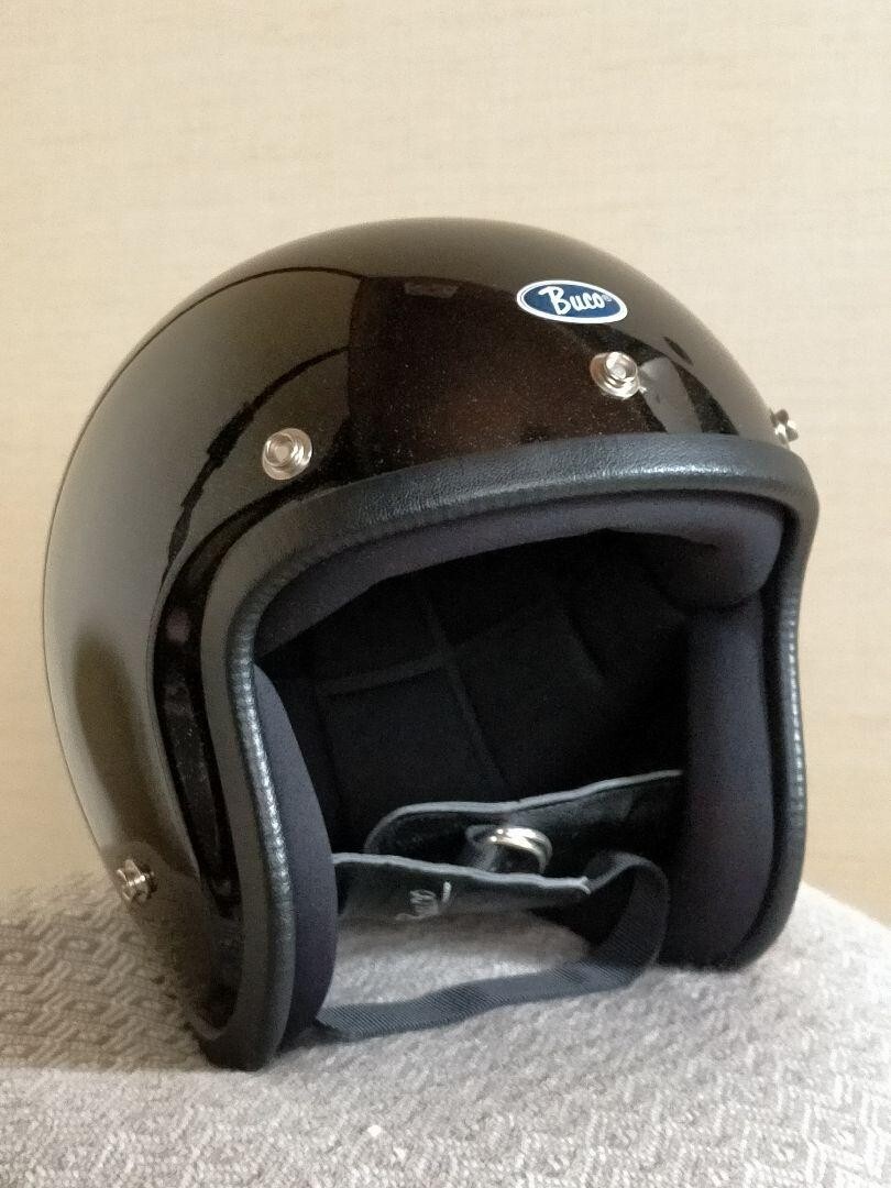 1970s Vintage Buco International Metal Flake Black Motorcycle Jet