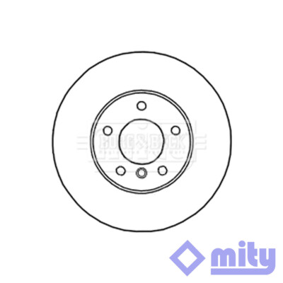 Fits BMW 1 Series 2007-2013 2.0 D 3.0 1x Brake Disc Rear Mity 34216855005
