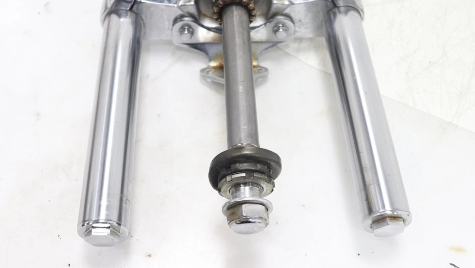 1996 HONDA SHADOW ACE 1100 GARFOS DIANTEIROS CONJUNTO DE SUSPENSÃO DE CHOQUE PAR - Imagem 3 de 4