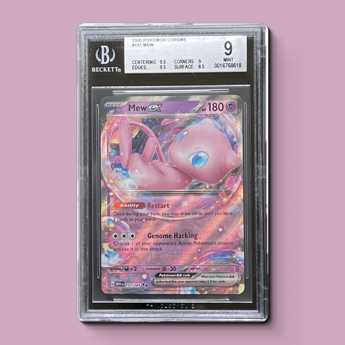 BGS 9 ✨ Pokémon TCG Mew ex Scarlet & Violet-151 151/165 Holo