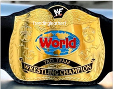 World Tag Team Wrestling Championship Replica Title Belt Adult Size 2MM Zinc