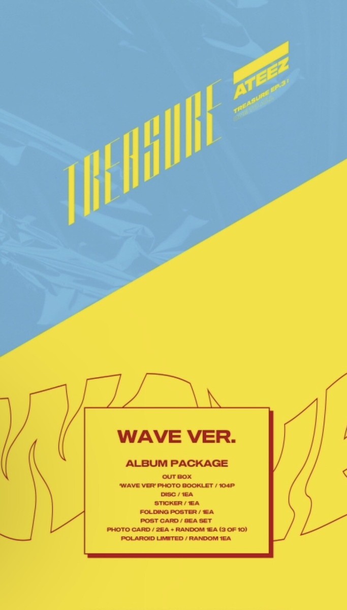 ATEEZ - TREASURE EP.3 : One To All ILLUSION Ver /WAVE Ver