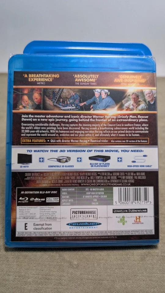 Cave of Forgotten Dreams 3D and 2D Blu-ray 2011 Sealed - Image 3 of 3