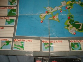 Final Fantasy with Manual and World Map NES Nintendo