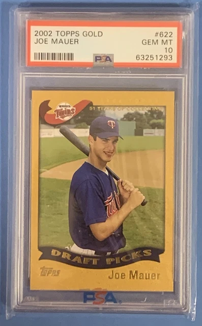 2002 Topps GOLD Parallel Joe Mauer #622 Rookie RC PSA 10 *POP 7*