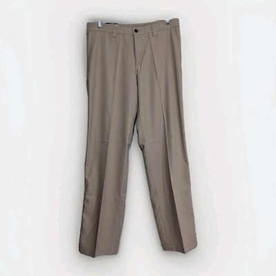 Adidas Climalite Pants Mens 34X34 Khaki 3 Stripe Stretch Lightweight NWT *