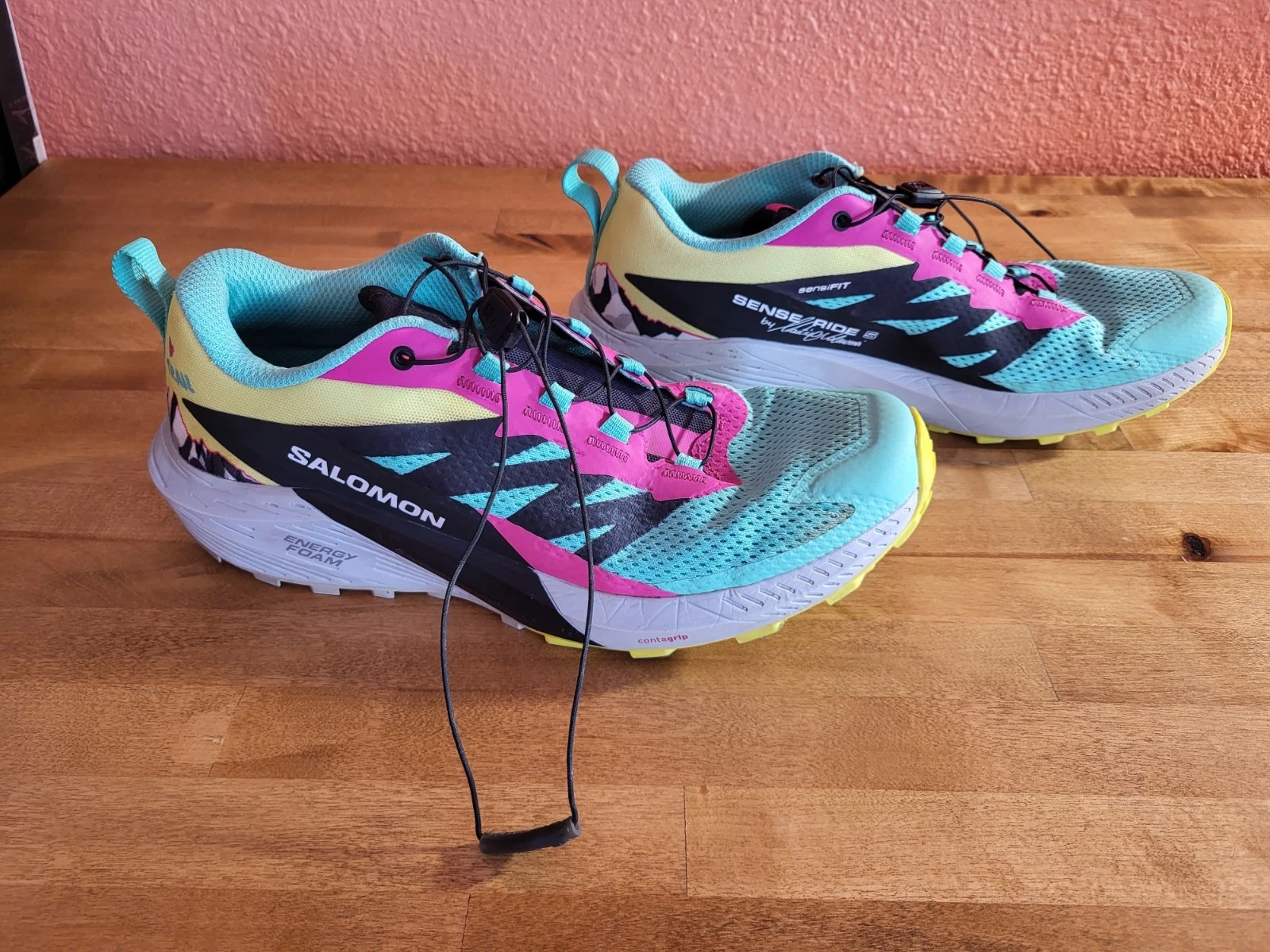 Salomon Sense Ride 5 Martina Trail Running Shoe - Great Condition - Size 9 Mens