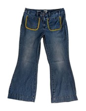 AVA  VIV Stretch blue Jeans Women's Size 18 High Rise Flared Boot cut Hippie