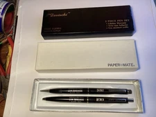 Paper Mate Double Heart Slim Vintage Advertising J P Steven’s Pen & Pencil Set