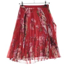 GUCCI 2015 silk Michele era floral print sheer pleated dress skirt 405382 Re...