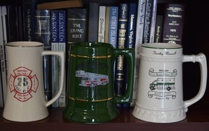 Assorted Greenwater New Jersey Fire & Rescue Steins/Mugs- 3 Only