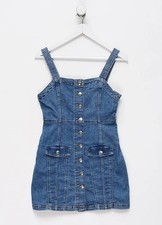 H&M Denim Mini Sundress Dress   Size L