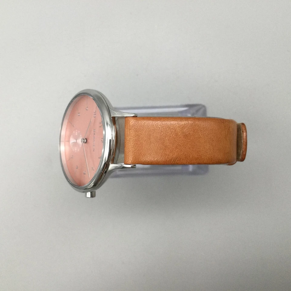 Skagen Anita Watch Womens 34mm Pink Dial Brown Leather SKW2465 New Battery - Image 4 of 4