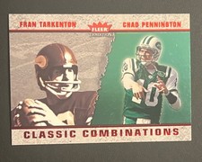 2003 Fleer Tradition - Classic Combinations Chad Pennington, Fran Tarkenton #6 