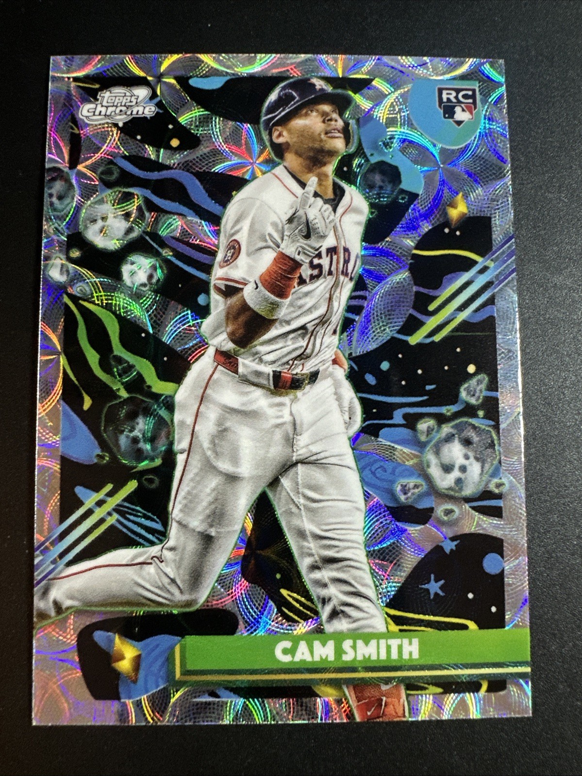 2025 Topps Chrome Cosmic Baseball Cam Smith Nucleus Refractor RC #166 Astros