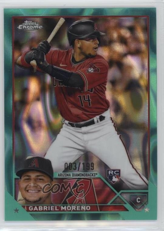 2023 Topps Chrome Aqua Lava Refractor 3/199 Gabriel Moreno #189 0qh8
