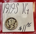 1919-S Mercury Silver Dime (VG) Very Good Condition! ENN Coin