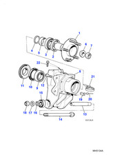 Jaguar Genuine Adjustable Spacer Fits XJ XJ6 & XJ12 XJS Sports XK8 CBC95052