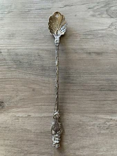 Whiting Lily Sterling Olive Spoon 8.5” Heavy Piece