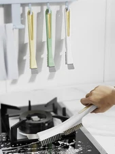 Steel Bristle Brush, Multifunctional Hard Bristle Crevice Scrub Brush AN