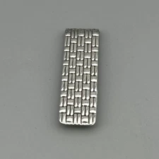 Vintage Sterling Silver Tiffany & Co Basket Weave Money Clip