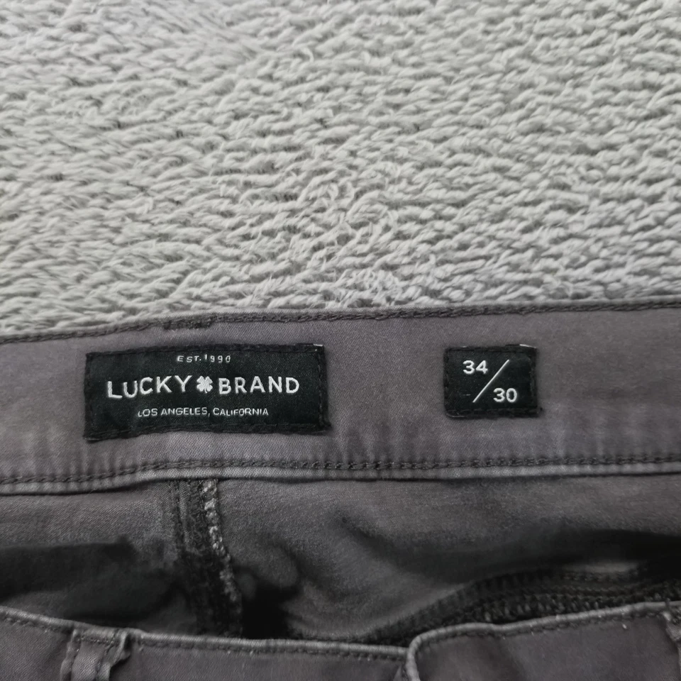 Lucky Brand Jeans Mens 34x30 Gray 410 Athletic Slim Medium Wash Stretch Denim - Image 3 of 4