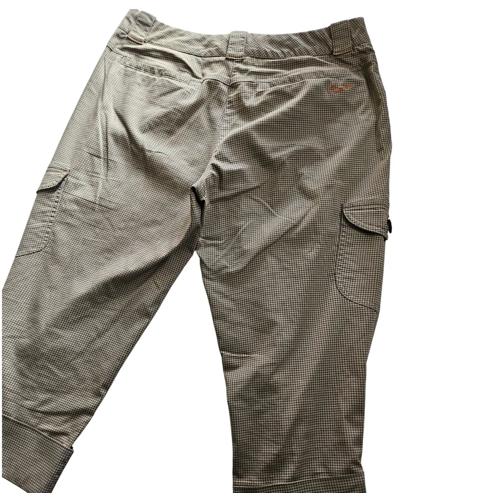 Pantalones cortos de golf Nike para mujer talla 8 caqui micro cuadros a cuadros Foto 3 de 4