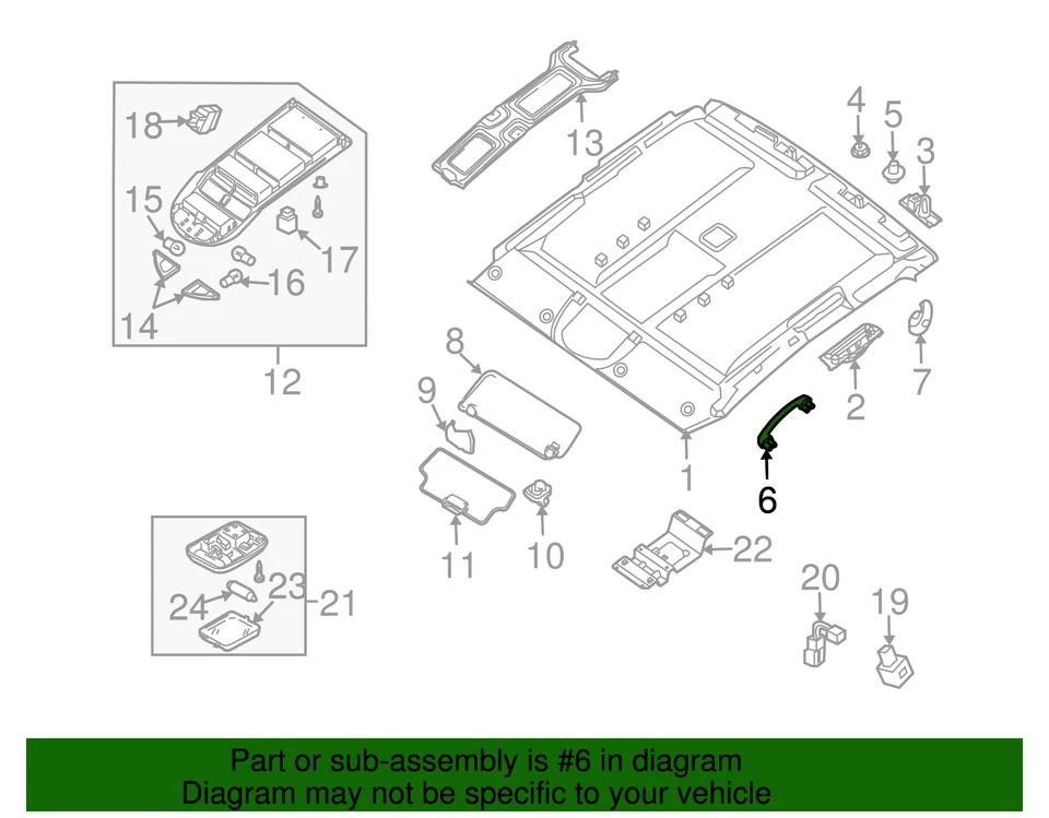 Nissan 2012-2015 genuino - mango de agarre 73940-9GG0A Foto 3 de 3