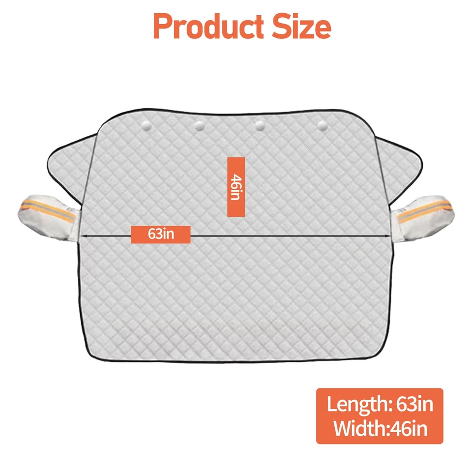 Car Windshield Cover Protector Winter Snow Ice Rain Dust Frost Guard Sun Shade Foto 3 de 4