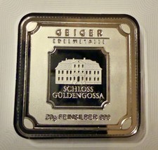 Geiger Edelmetalle 20 gram .999 Silver Bar - In Assay & COA - With Security Line