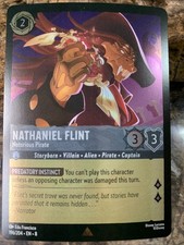 Disney Lorcana Reign of Jafar Nathaniel Flint - Notorious Pirate 196/204 Foil R