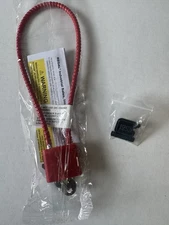RED GUN CABLE LOCK WITH TWO KEYS & GLOCK PROTECTION PIN