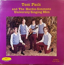 Tom Pack and The Hardin Simmons University Singing Men LP RECORD ALBUM