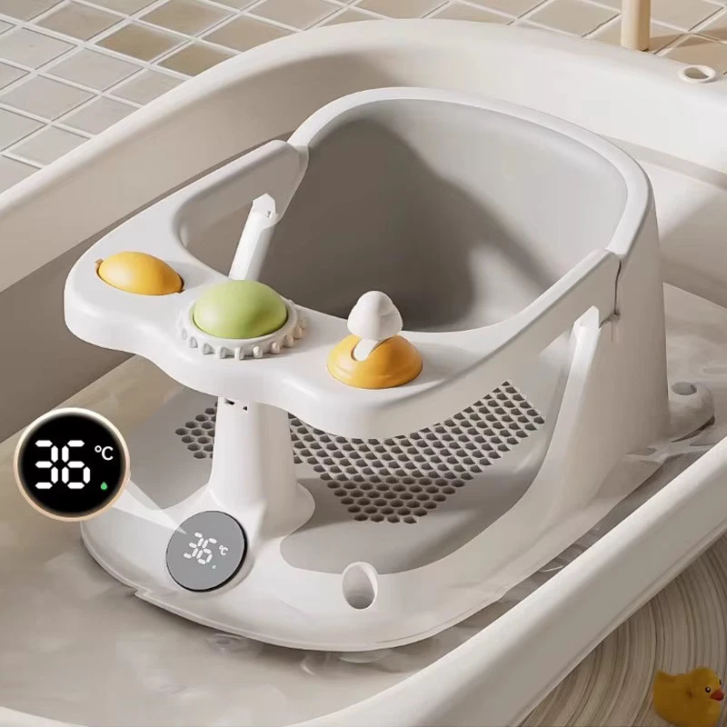 Baby Bath Seat for 6+ Months – Non-Slip Infant Bathtub Seat with Rinse Cup